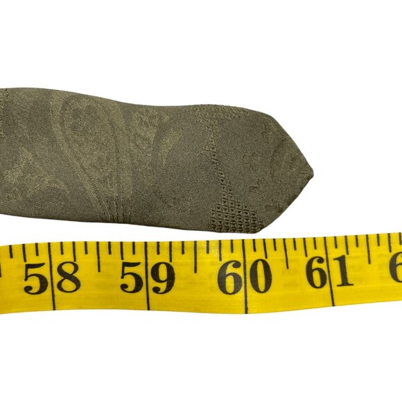 Gant Silk Tie Olive Green Equestrian Horse Racing Buckle Print - Picture 8 of 8